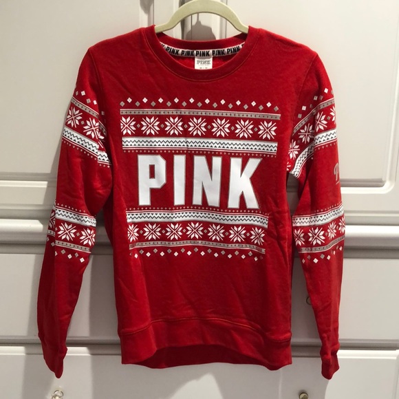 VS Pink Holiday Sweater - Picture 1 of 5
